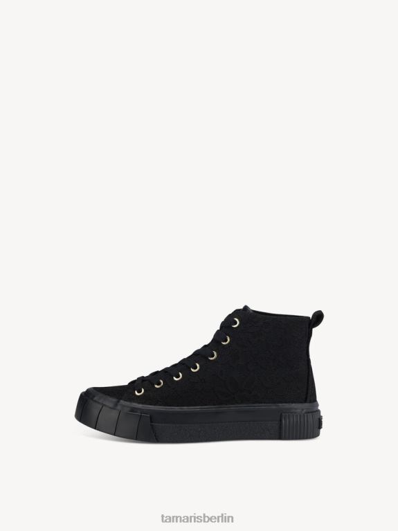 de Tamaris Frauen Sneaker - Schwarz/Schwarzes Makramee 0LHV41032 Schuhe