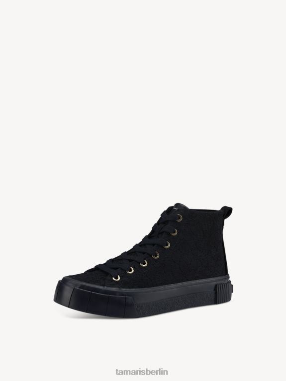 de Tamaris Frauen Sneaker - Schwarz/Schwarzes Makramee 0LHV41032 Schuhe