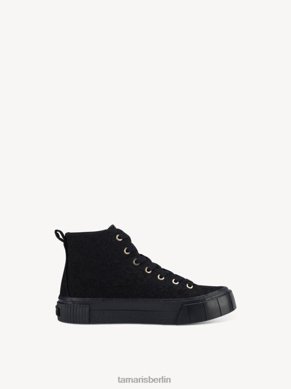 de Tamaris Frauen Sneaker - Schwarz/Schwarzes Makramee 0LHV41032 Schuhe