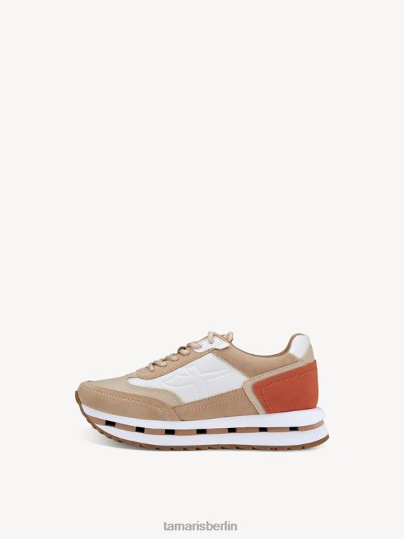 de Tamaris Frauen Sneaker – beige/braun gekämmt 0LHV42190 Schuhe