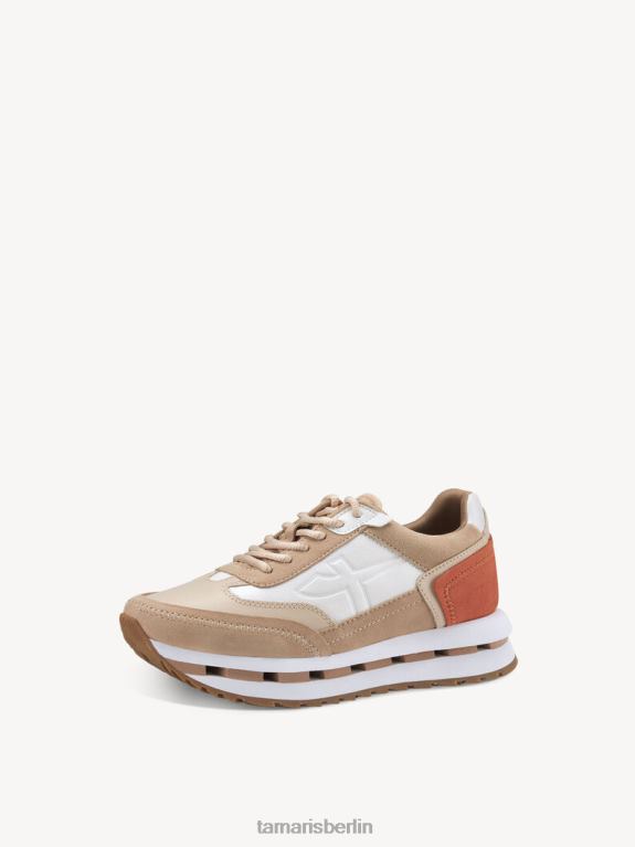 de Tamaris Frauen Sneaker – beige/braun gekämmt 0LHV42190 Schuhe