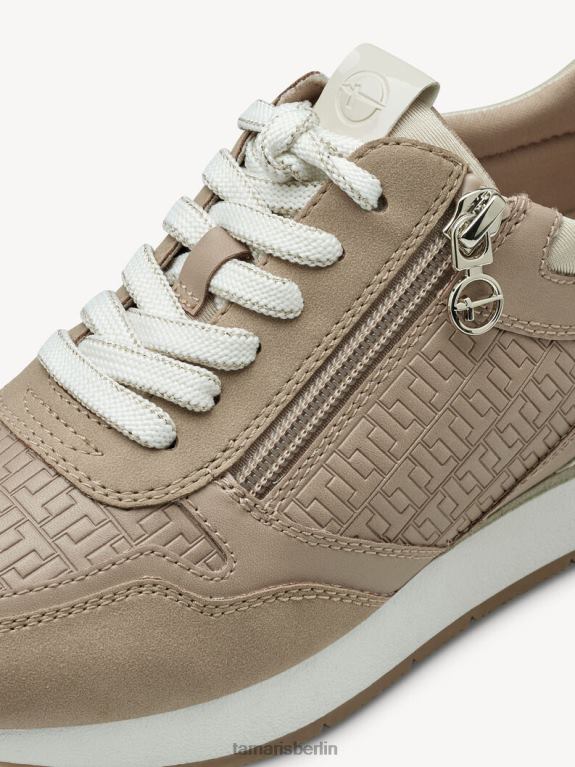 de Tamaris Frauen Sneaker – beige/braun gekämmt 0LHV4971 Schuhe