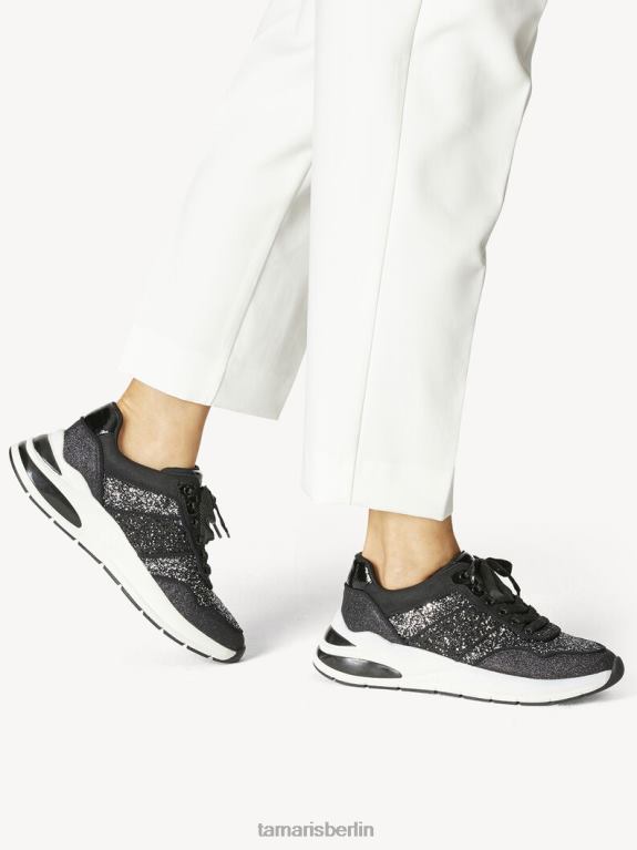 de Tamaris Frauen Sneaker - schwarz/schwarz glam uni 0LHV4457 Schuhe