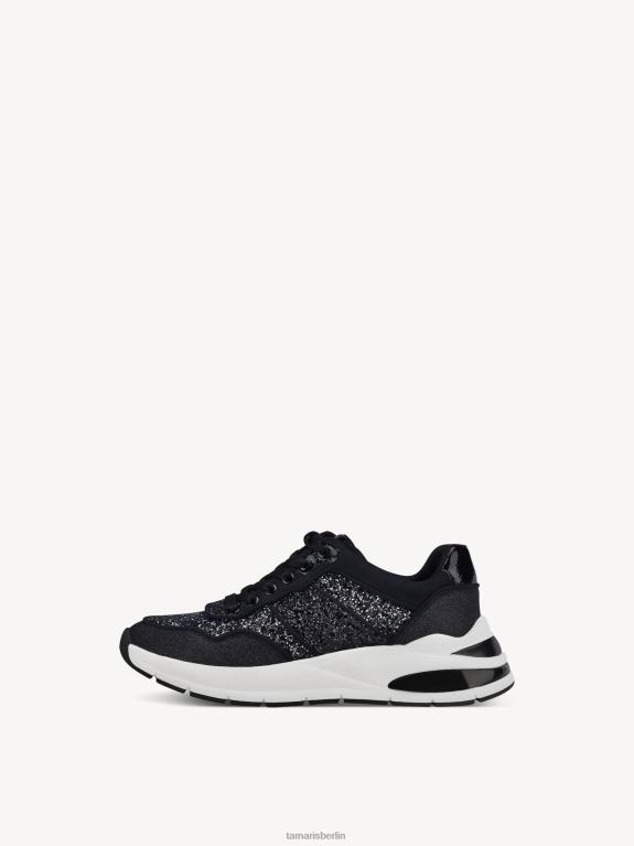 de Tamaris Frauen Sneaker - schwarz/schwarz glam uni 0LHV4457 Schuhe