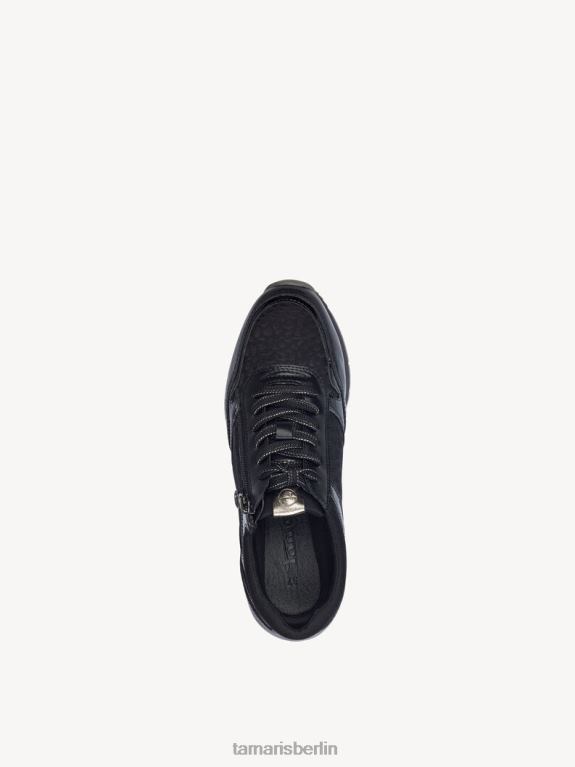 de Tamaris Frauen Sneaker - schwarz/schwarz uni kamm 0LHV41804 Schuhe