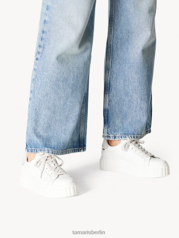 de Tamaris Frauen Sneaker - weiß/weißes Leder 0LHV42060 Schuhe