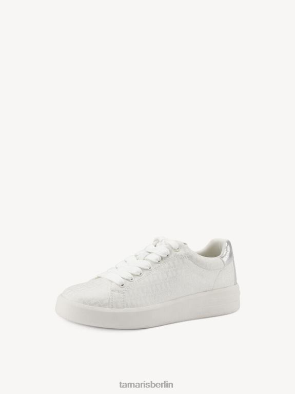 de Tamaris Frauen Sneaker - weiß/weiß metallic 0LHV492 Schuhe