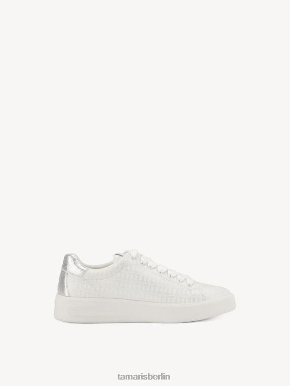 de Tamaris Frauen Sneaker - weiß/weiß metallic 0LHV492 Schuhe