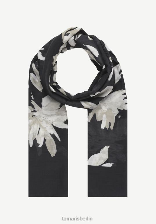 de Tamaris Frauen Schal - schwarz/schwarze Blume aop 0LHV42998 Zubehör